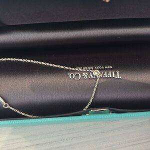 NEW  Tiffany & Co. diamonds by the yard bracelet in platinum